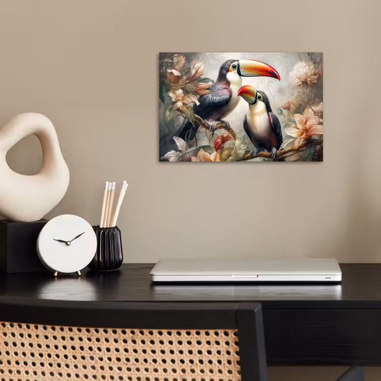 Poster - Toekan - Vogels - Bloemen - Jungle — 2