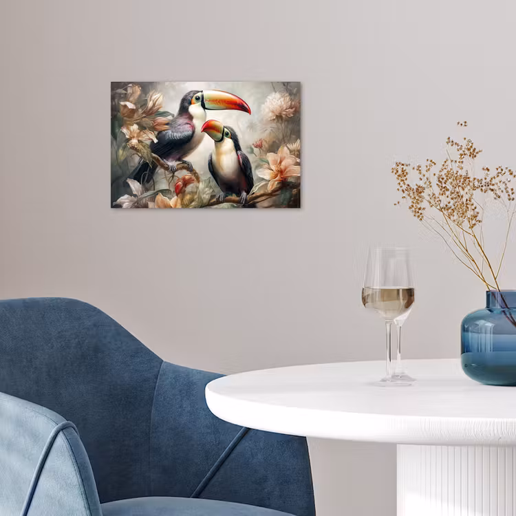 Poster - Toekan - Vogels - Bloemen - Jungle — 4