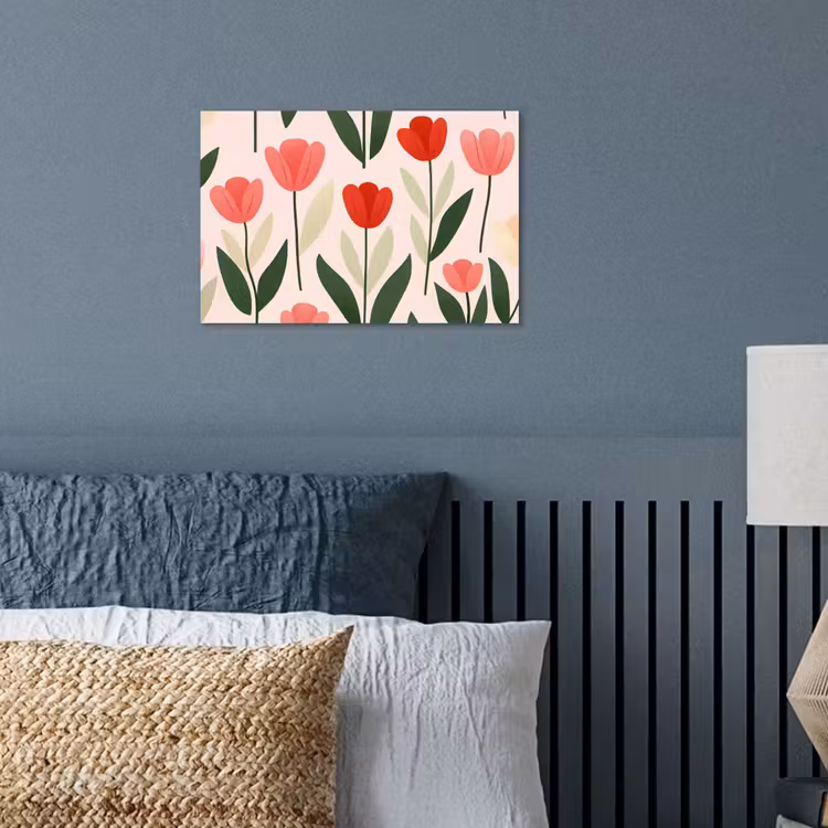 Poster - Tulpen - Modern - Roze — 3