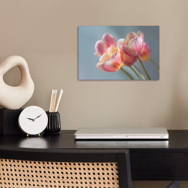 Poster - Tulpen - Roze - Stelen — 2