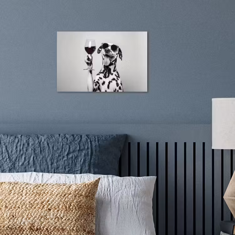 Poster - Zonnebril - Dalmatiër - Wijnglas - Tong — 3