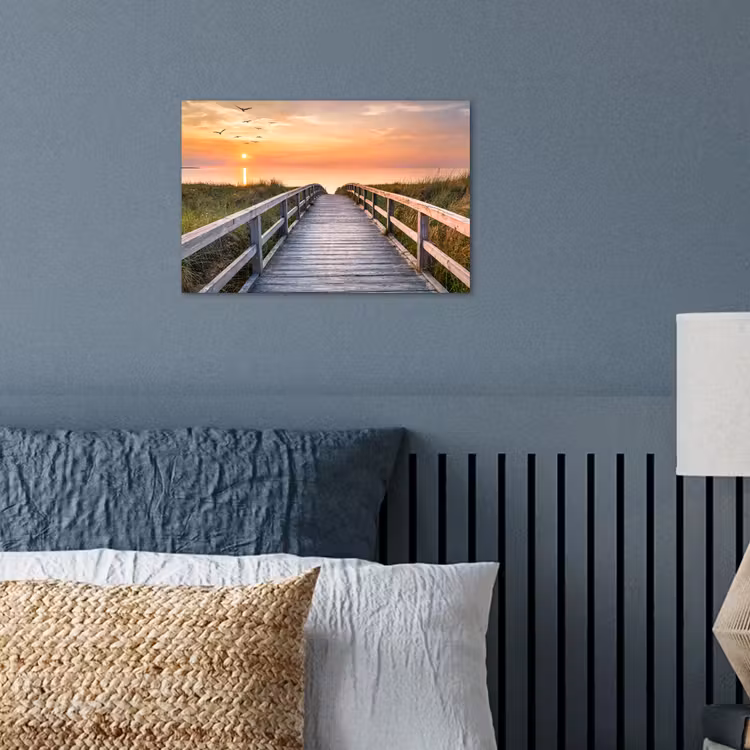 Poster - Zonsonderang - Zee - Pad - Gras - Duin - Vogels — 3