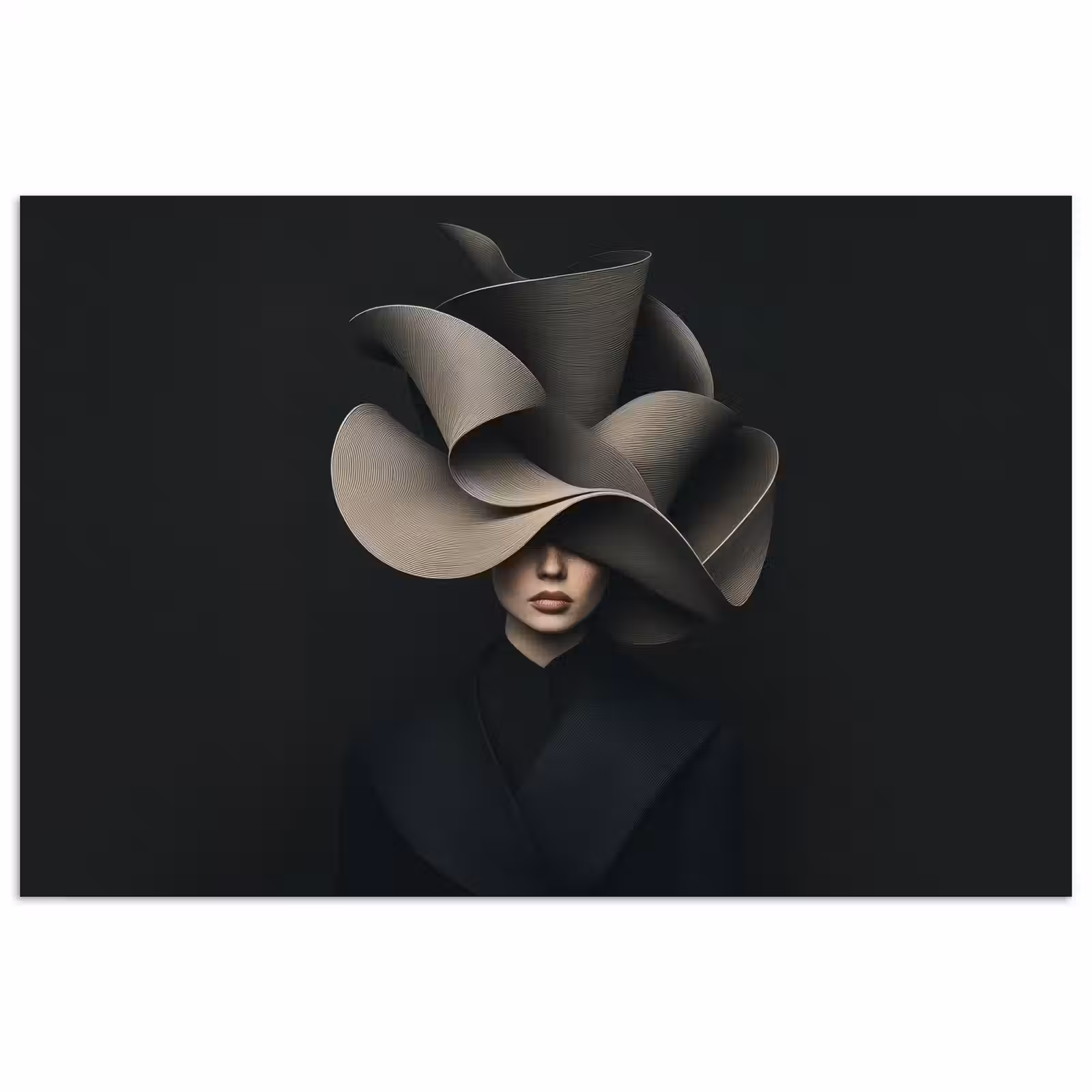 Poster - Zwarte - Hoed - Vrouw — 1