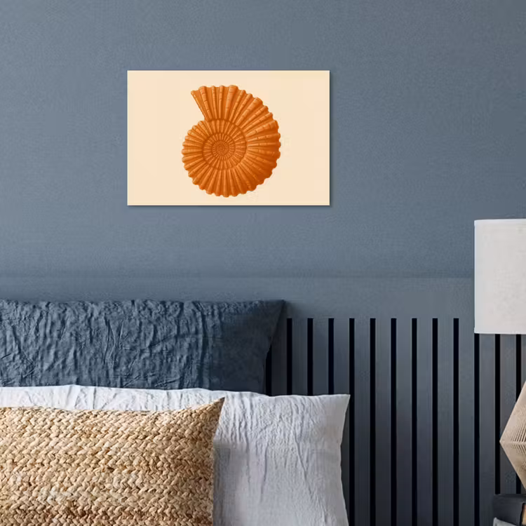 Poster - Schelp - Oranje - Ribbels — 3