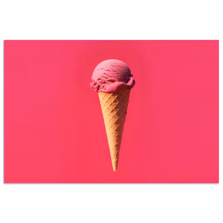 Poster - Schepijs - Roze - Hoorntje — 1