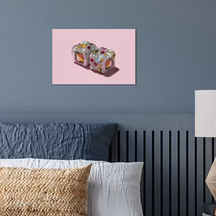 Poster - Sushi - Rolletjes - Steentjes - Kleurrijk — 3