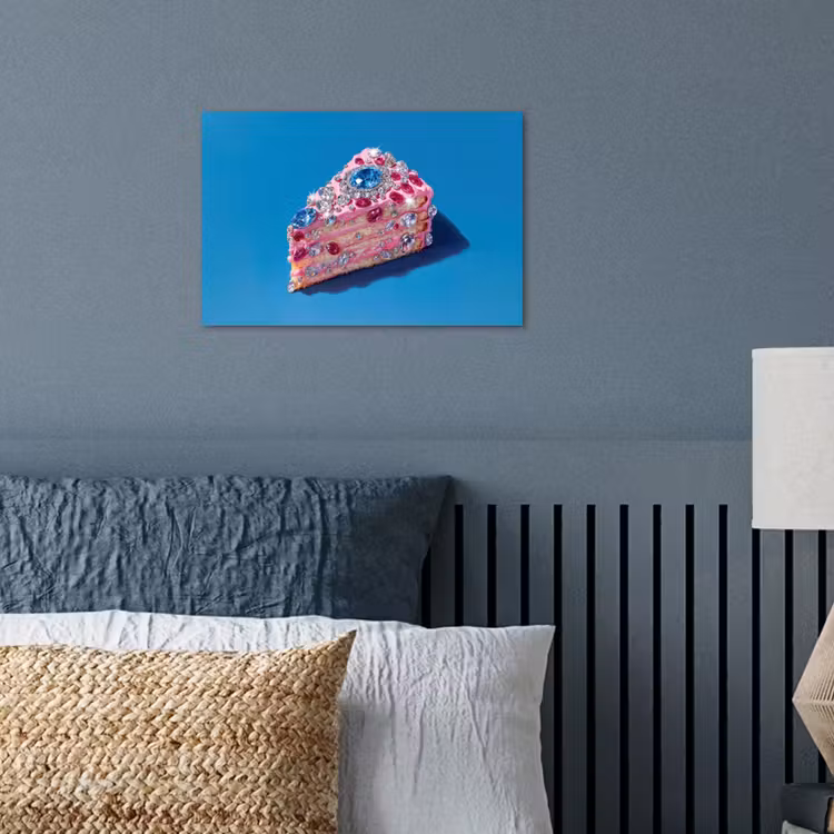 Poster - Taart - Edelstenen - Glitters - Roze — 3