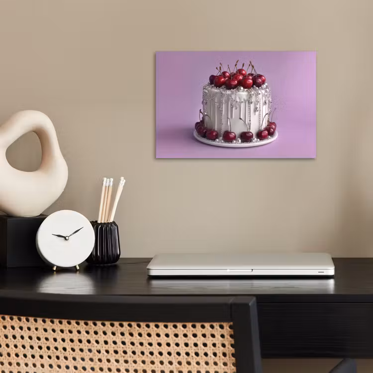 Poster - Taart - Kersen - Juwelen - Rood — 2