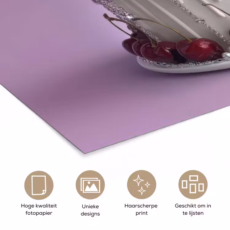 Poster - Taart - Kersen - Juwelen - Rood — 5