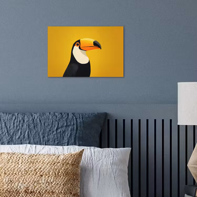 Poster - Toekan - Minimalistisch - Snavel - Oranje — 3