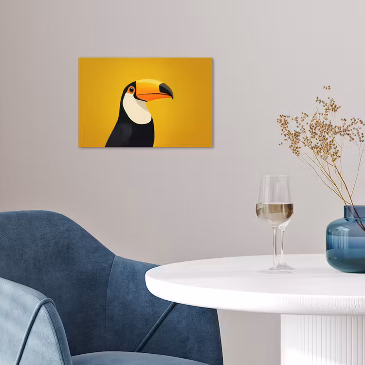 Poster - Toekan - Minimalistisch - Snavel - Oranje — 4