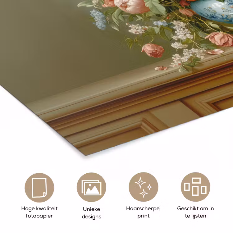 Poster - Vaas - Pastel - Kleuren - Bloemen — 5