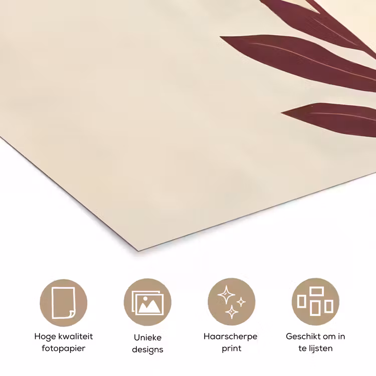 Poster - Vrouw - Minimalistisch - Bloem — 5