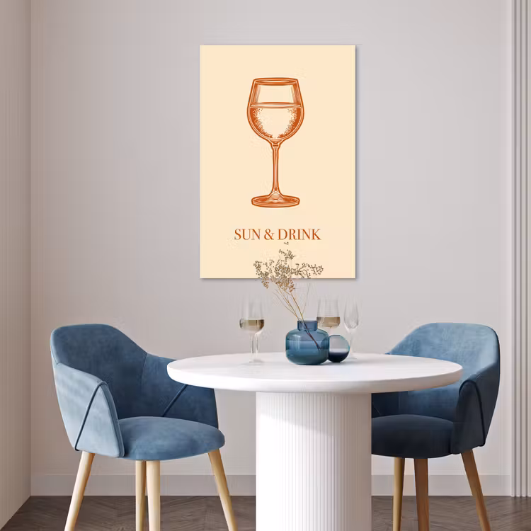 Poster - Wijn - Zomer - Quote - Oranje — 4