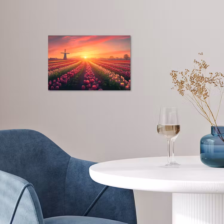 Poster - Windmolen - Zonsondergang - Landschap — 4