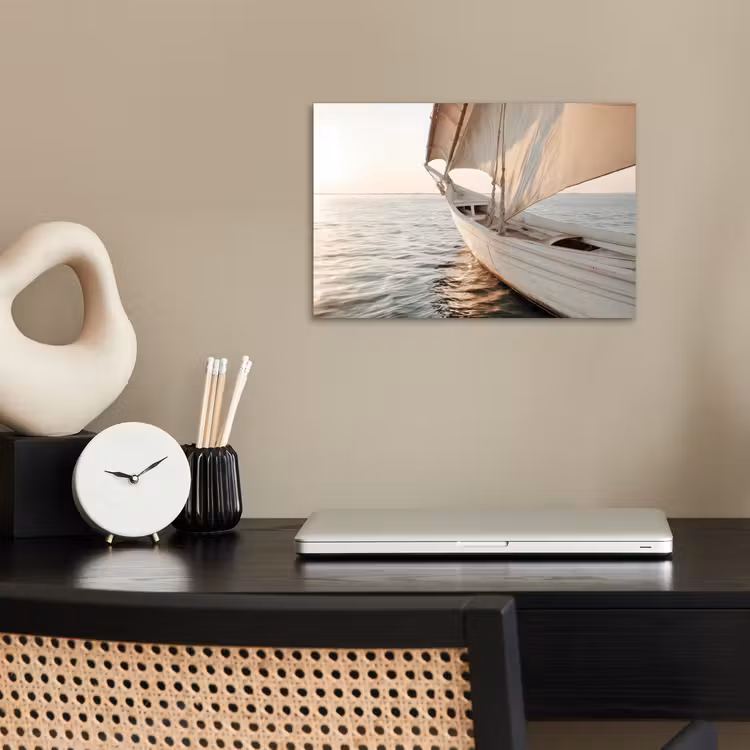 Poster - Zeilboot - Zee - Beige - Zon — 2