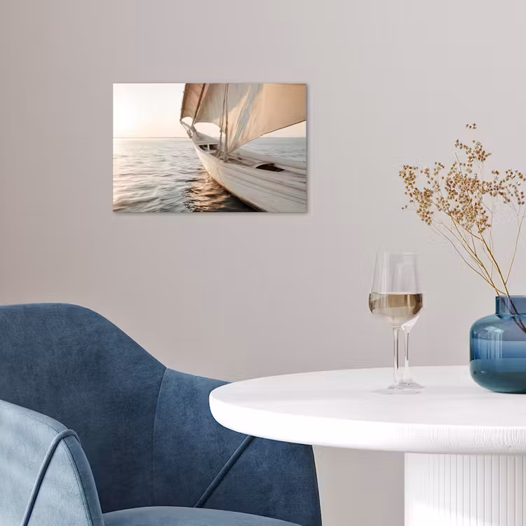 Poster - Zeilboot - Zee - Beige - Zon — 4