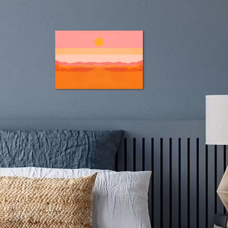 Poster - Zon - Abstract - Landschap - Oranje — 3