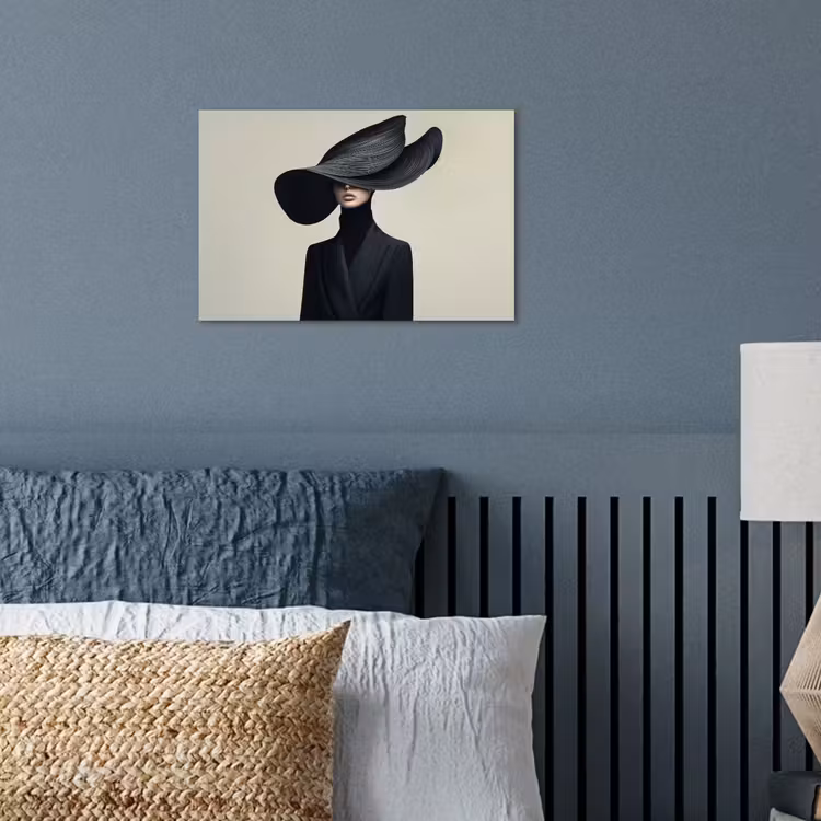 Poster - Zwart - Vrouw - Hoed — 3