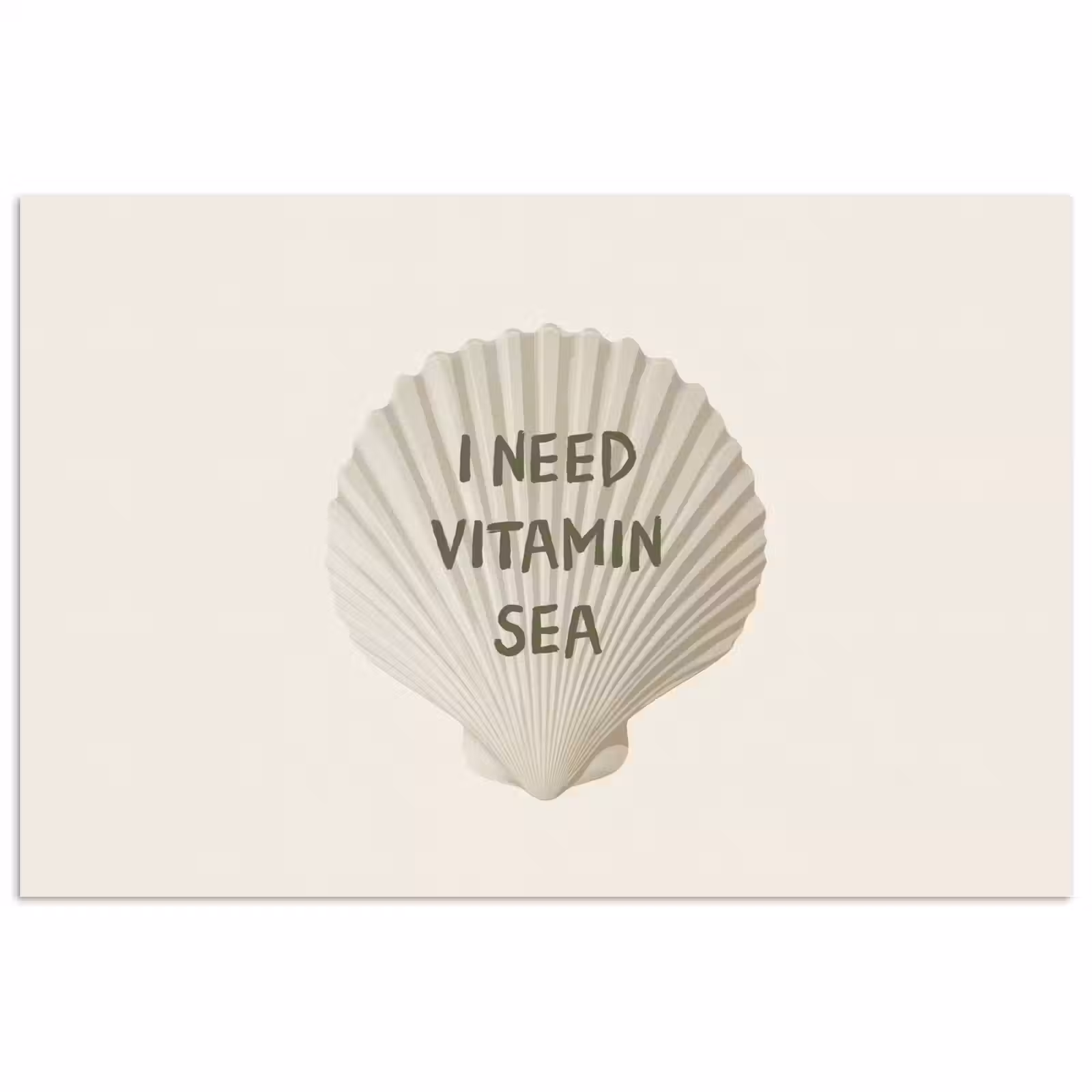 Poster - Schelp - Quote - Groen — 1