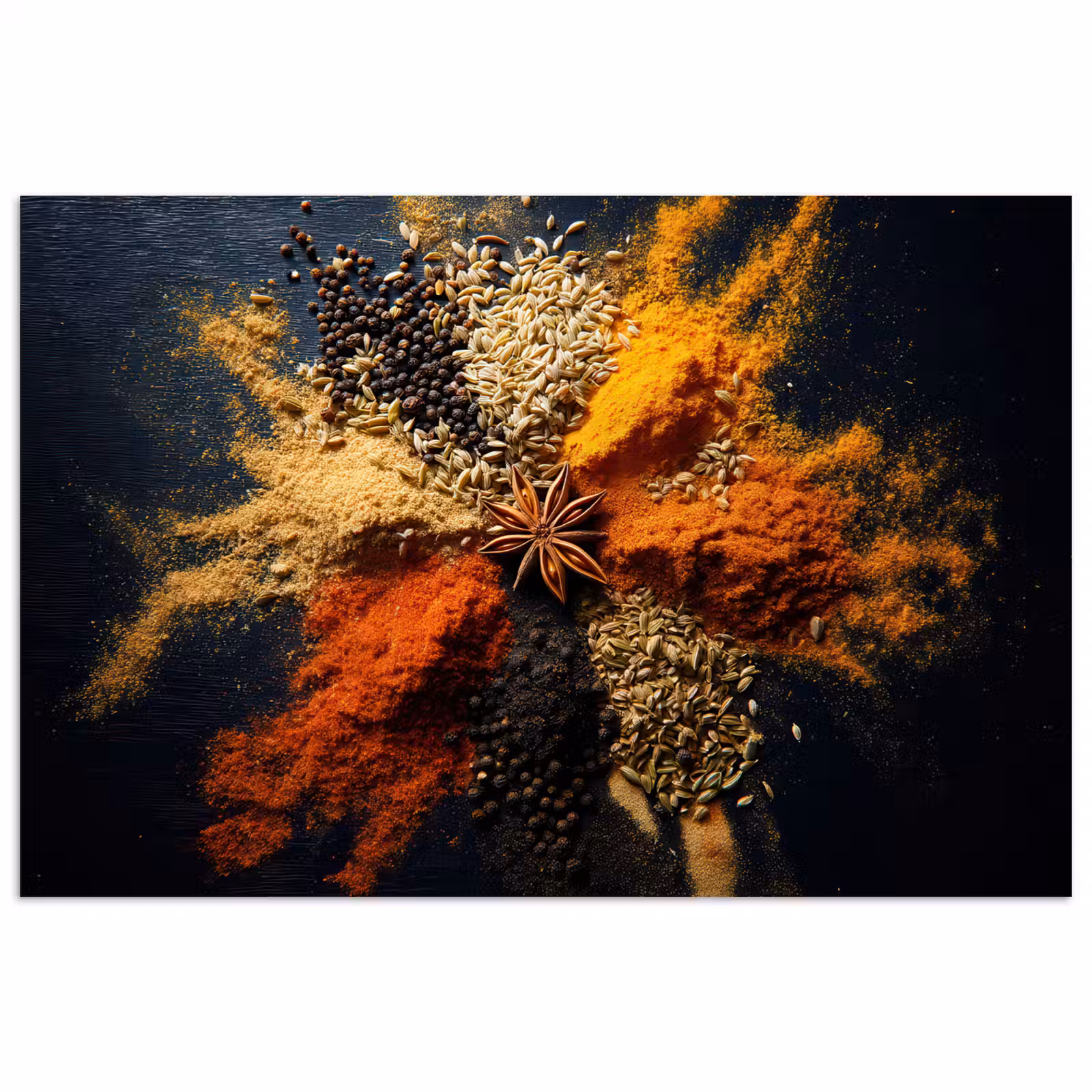 Poster - Specerijen - Explosie - Oranje — 1