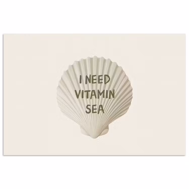 Poster - Schelp - Quote - Groen — 1