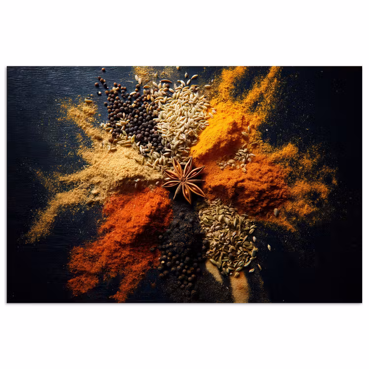 Poster - Specerijen - Explosie - Oranje — 1
