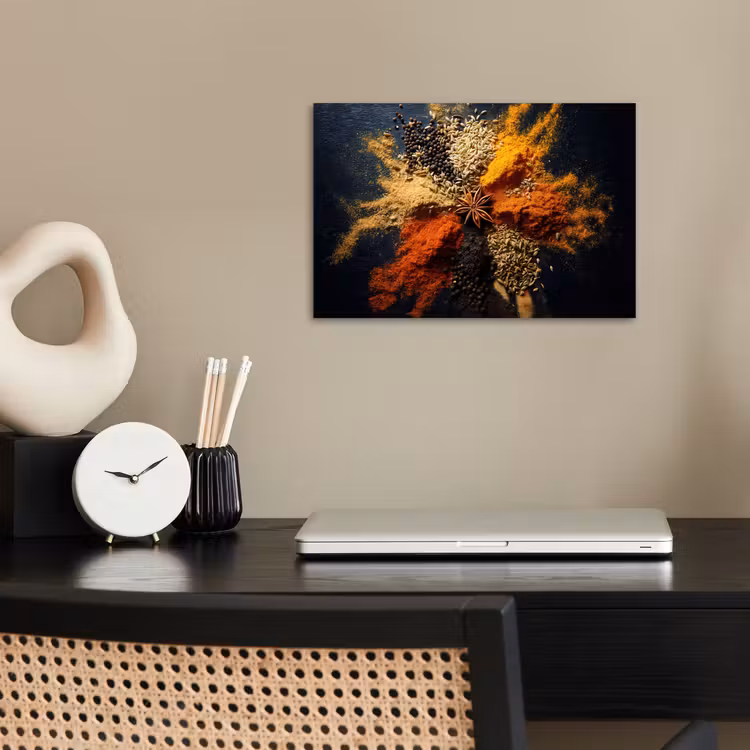 Poster - Specerijen - Explosie - Oranje — 2