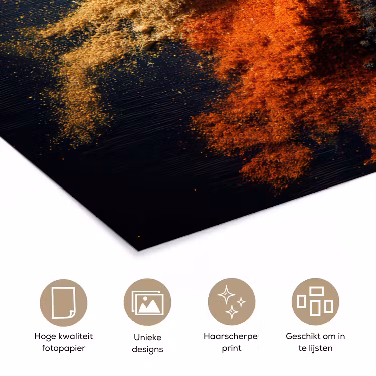 Poster - Specerijen - Explosie - Oranje — 5