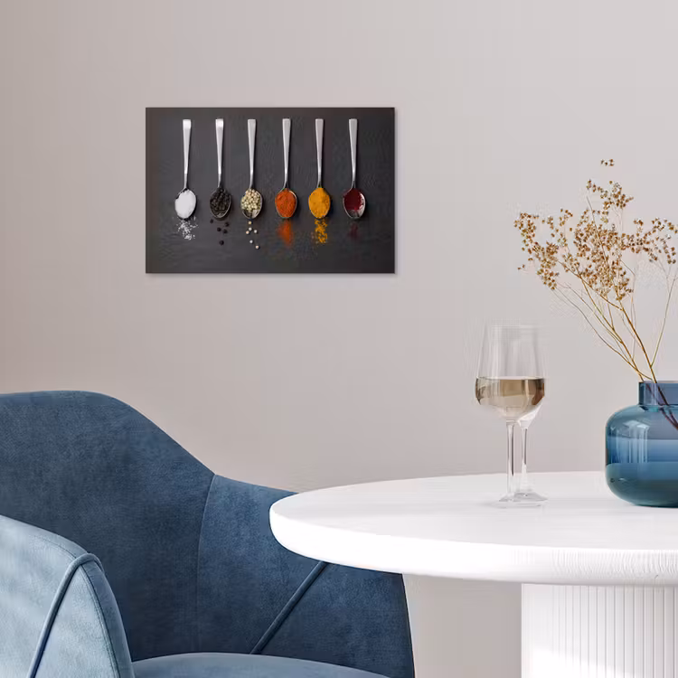 Poster - Specerijen - Lepels - Tafel - Rustiek - Kruiden — 4