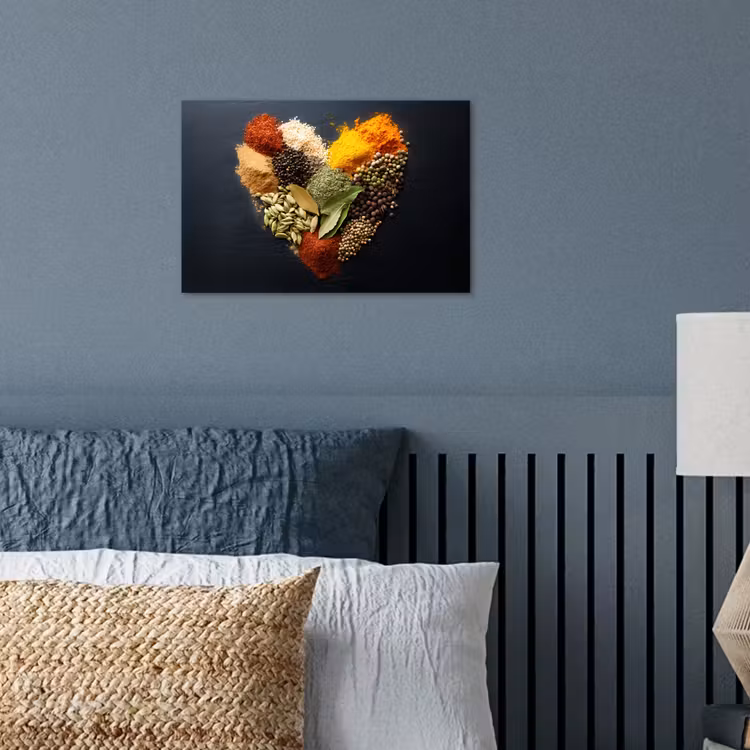 Poster - Specerijen - Mix - Hartvorm - Zwart — 3