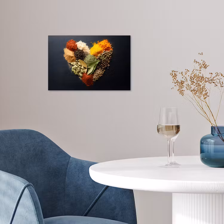 Poster - Specerijen - Mix - Hartvorm - Zwart — 4