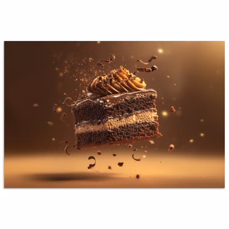 Poster - Taart - Chocolade - Eten - Brownie — 1