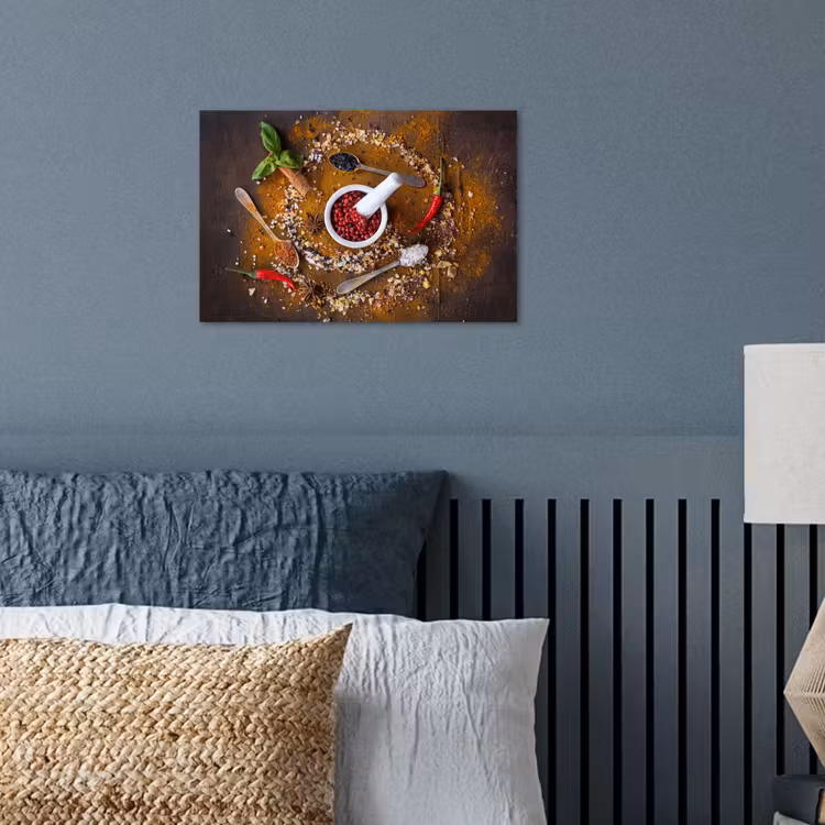 Poster - Vijzel - Kruiden - Lepels - Specerijen - Bruin - Peper — 3