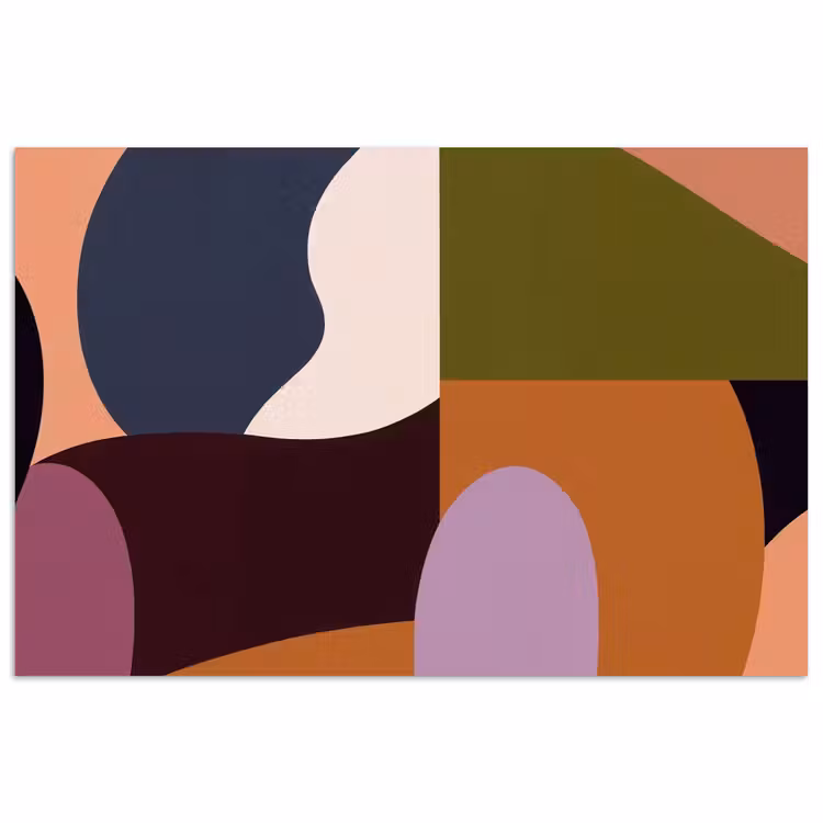 Poster - Vormen - Abstract - Kleuren - Vierkant — 1