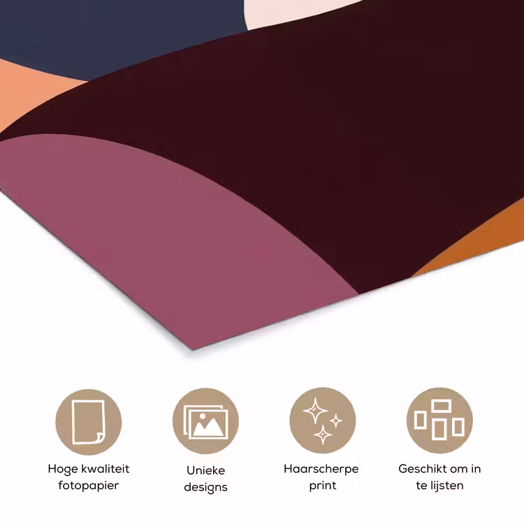 Poster - Vormen - Abstract - Kleuren - Vierkant — 5
