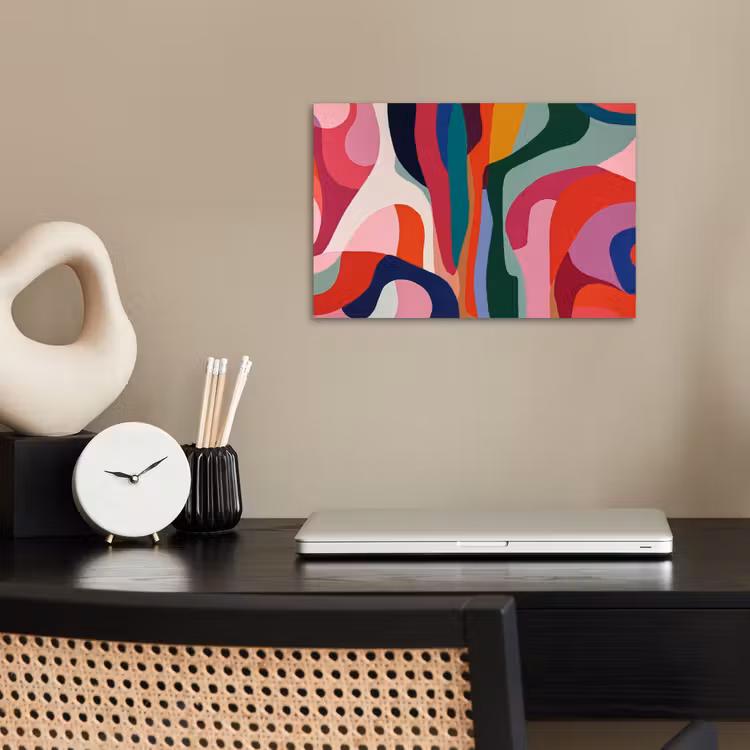 Poster - Vormen - Bochten - Kleurrijk - Abstract — 2