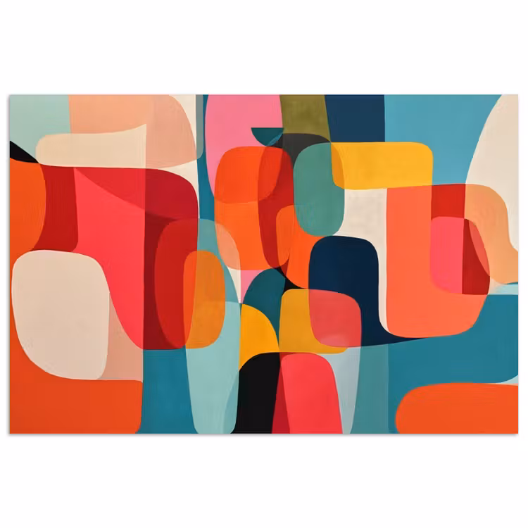 Poster - Vormen - Kleurrijk - Abstract - Vlakken — 1