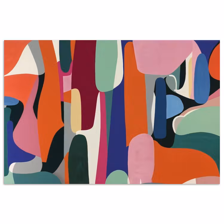 Poster - Vormen - Ritmisch - Kleuren - Abstract — 1
