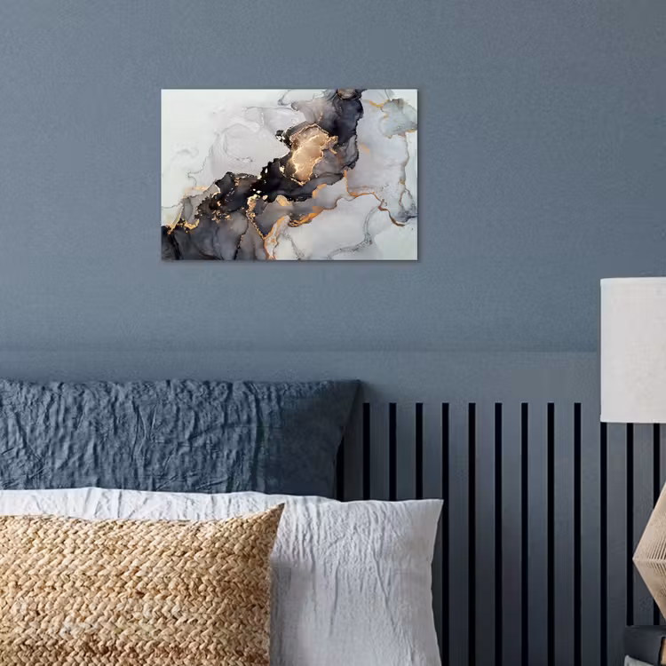 Poster - Zwart - Marmer - Luxe - Goud — 3