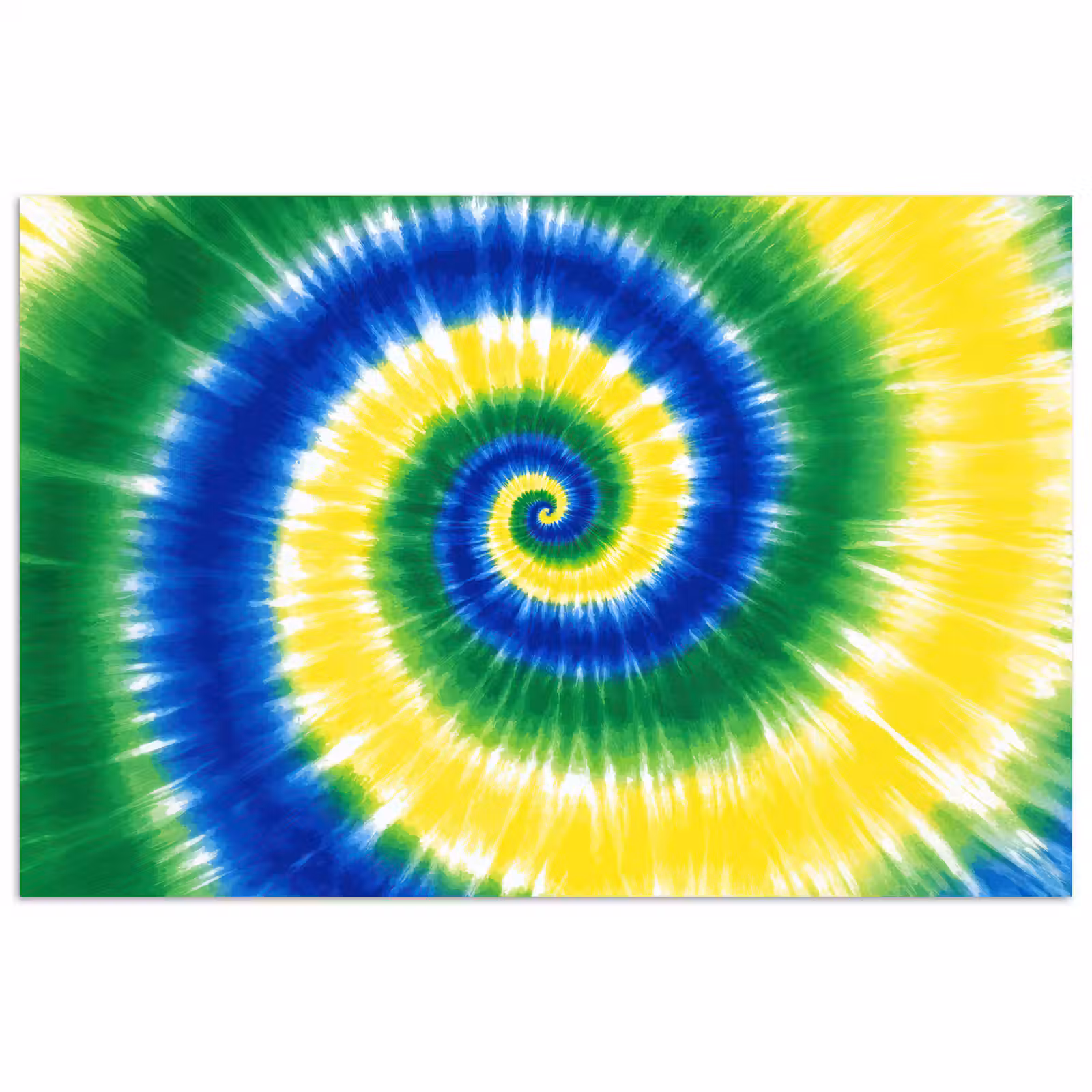 Poster - Spiraal - Groen - Draaiend — 1