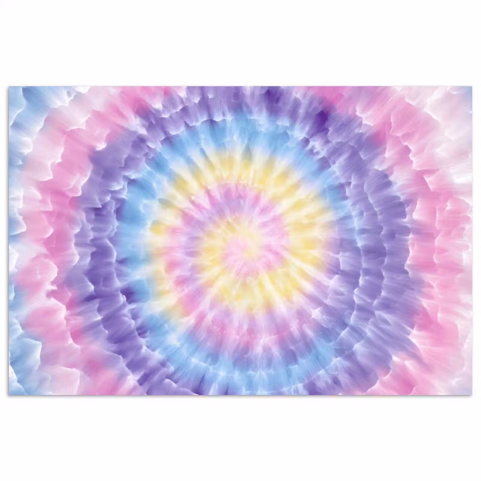 Poster - Spiraal - Tie dye - Pasteltinten — 1