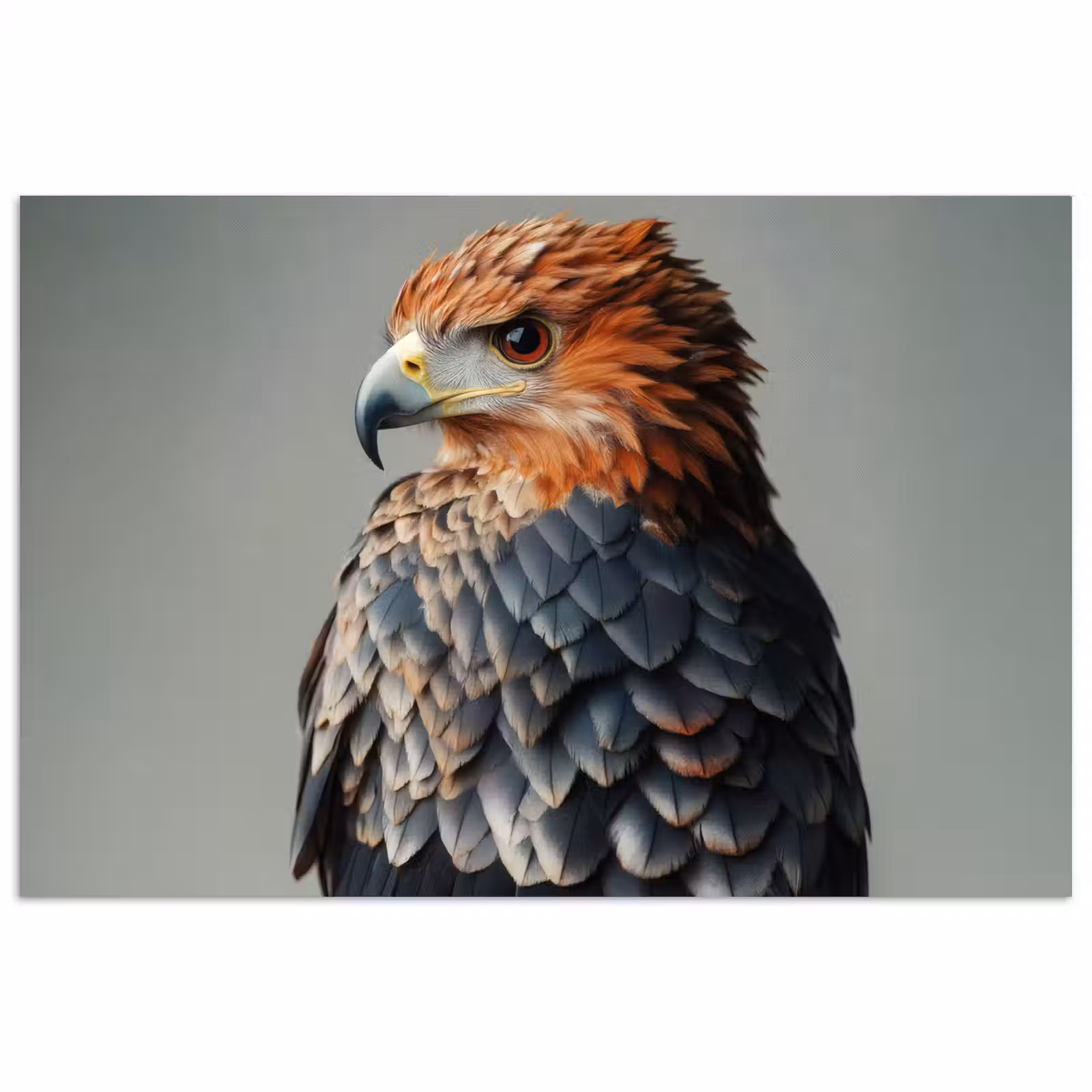 Poster - Vogel - Realistisch - Veren - Bruin — 1