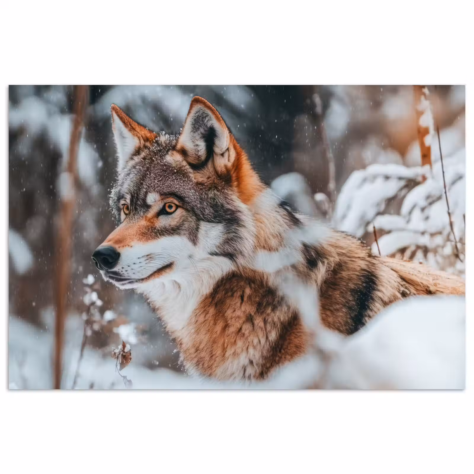 Poster - Wolf - Sneeuw - Winter - Dieren - Natuur - Sneeuw — 1