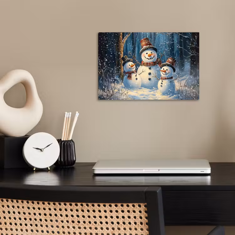 Poster - Sneeuwpop - Sneeuw - Winter - Bos — 2