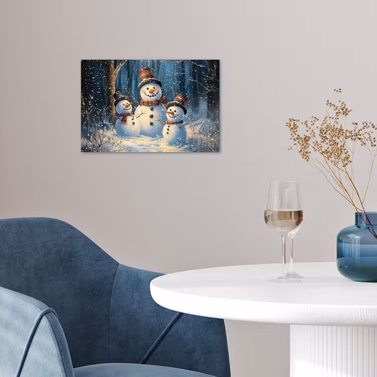 Poster - Sneeuwpop - Sneeuw - Winter - Bos — 4