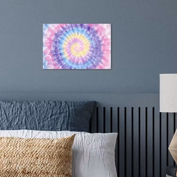 Poster - Spiraal - Tie dye - Pasteltinten — 3