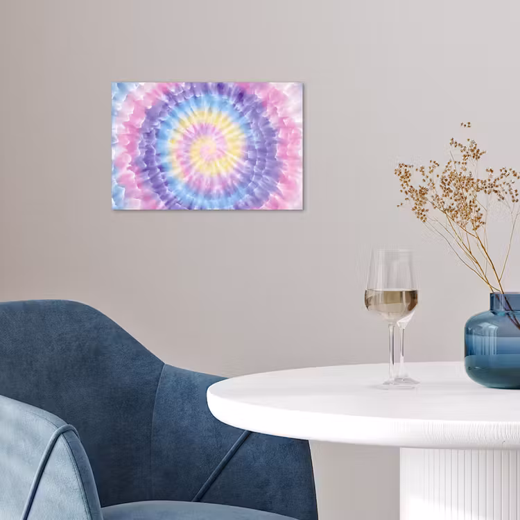 Poster - Spiraal - Tie dye - Pasteltinten — 4