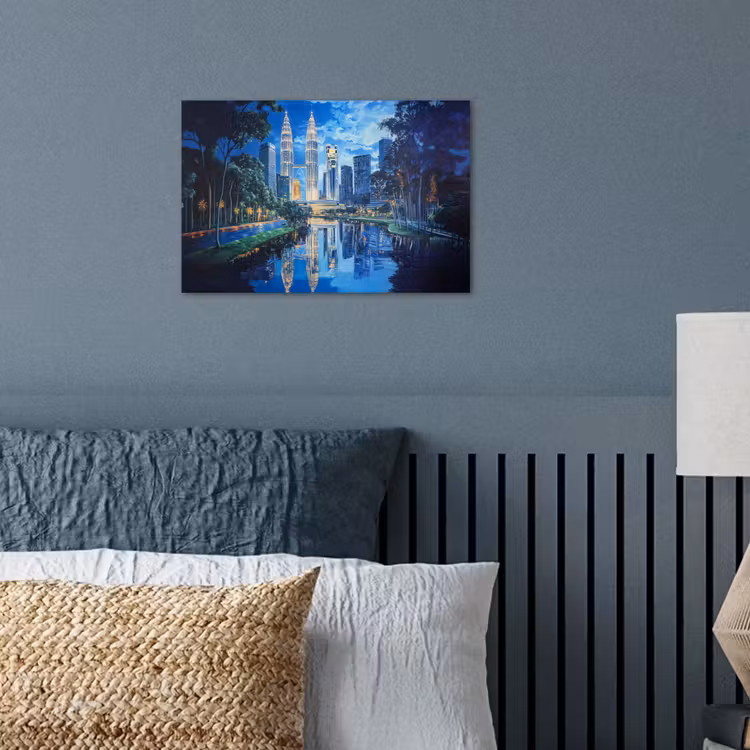 Poster - Stad Kuala Lumpur - Skyline - Wolkenkrabbers - Water — 3