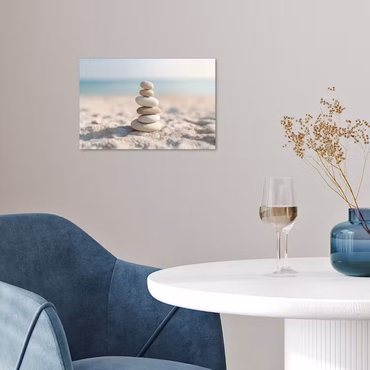 Poster - Stenen - Stapel - Zand - Zee — 4